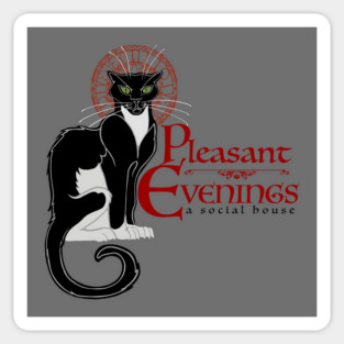Pleasant Evenings: A Social House Sticker