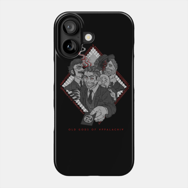 The Railroad Man & The Local Magistrate (plus two Hollow Men) Phone Case by Old Gods of Appalachia