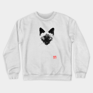 cat siamese Crewneck Sweatshirt