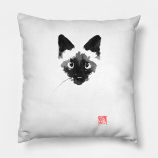 cat siamese Pillow