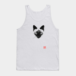 cat siamese Tank Top