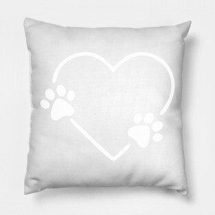 Dog Heart Dog Paw Dog Mom Dog Mama Pillow