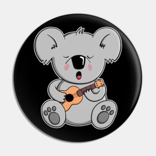 Koala Bear plays Ukulele Pin
