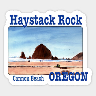 Haystack Rock, Cannon Beach, Oregon Sticker
