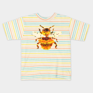 Mosaic Bumble Bee Kids T-Shirt
