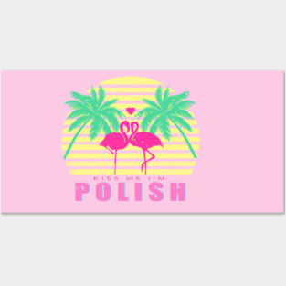 Kiss Me I'm Polish Posters and Art