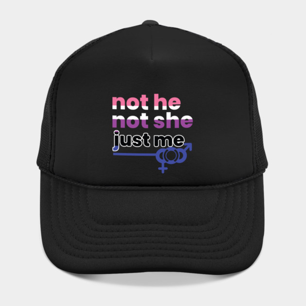 Gender Fluidity Not He Not She Just Me Non-Binary Pride by creative