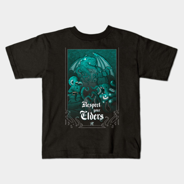 Respect your Elders Kids T-Shirt by John Wigger
