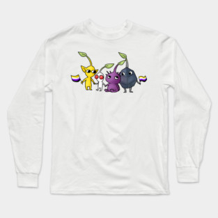 Pride Pikmin Nonbinary Long Sleeve T-Shirt