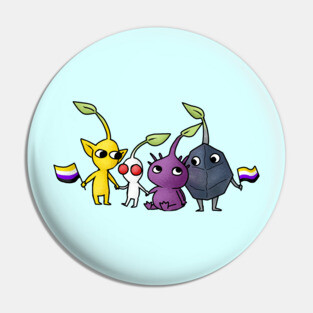 Pride Pikmin Nonbinary Pin