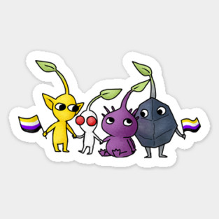 Pride Pikmin Nonbinary Sticker