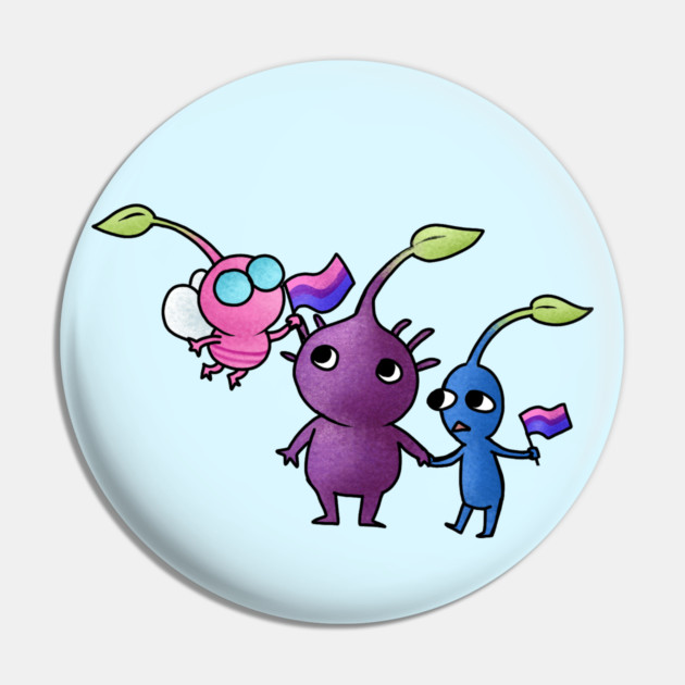 Pride Pikmin Bi Pin by KatieRose