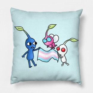 Pride Pikmin Trans Pillow