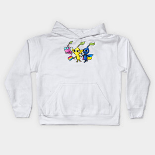 Pride Pikmin Pansexual Kids Hoodie