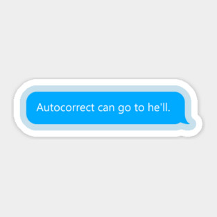 Autocorrect Sticker