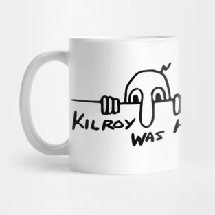 Kilroy Was Here - World War II, WW2, Historical, History, Graffiti, Meme Mug