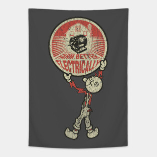 Reddy Kilowatt Farm Better Electrically 1930 Tapestry