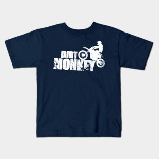 Dirt Monkey Dirt Bike Kids T-Shirt