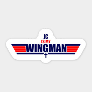 JC Is My Wingman Sticker