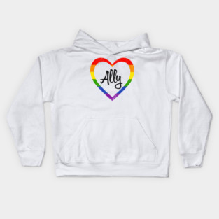 Ally pride month Kids Hoodie