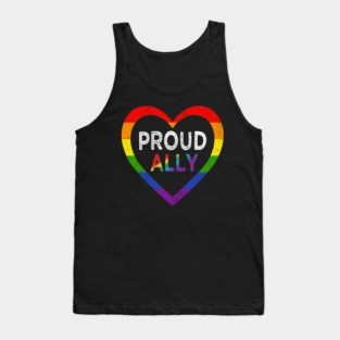 proud ally pride lgbt Tank Top