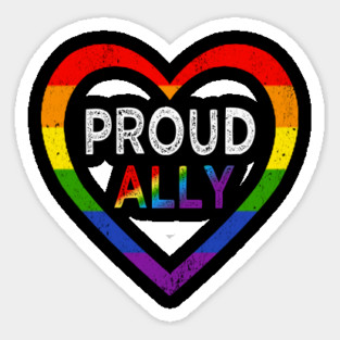 proud ally pride lgbt Sticker