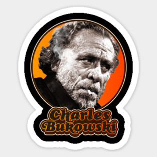 Retro Charles Bukowski Tribute Sticker
