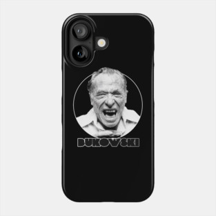 Retro Laughing Charles Bukowski Tribute Phone Case