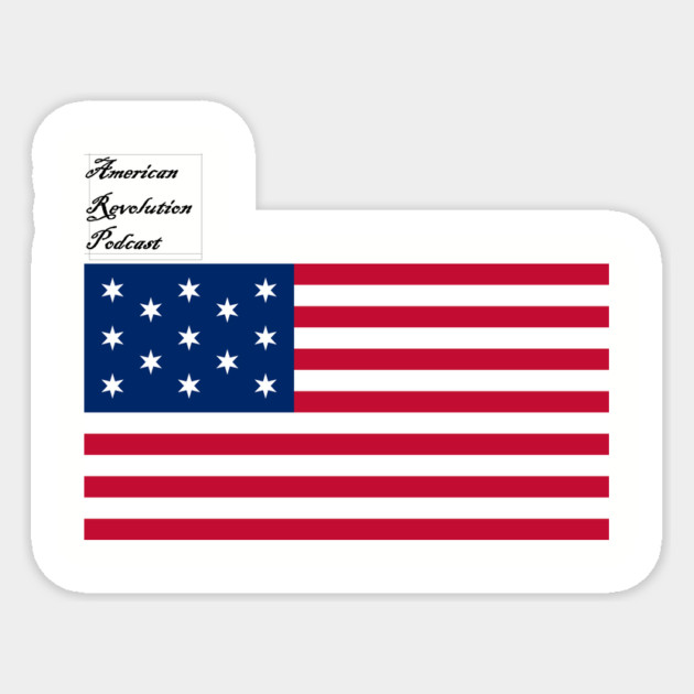 Hopkinson Flag - ARP Sticker by American Revolution Podcast
