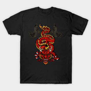 Awesome angry asian dragon T-Shirt