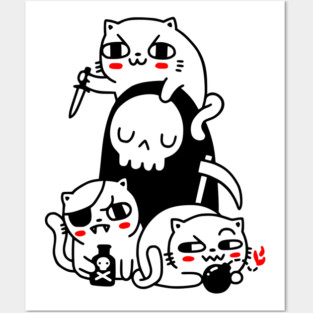 Death Is A Cat Person Posters and Art