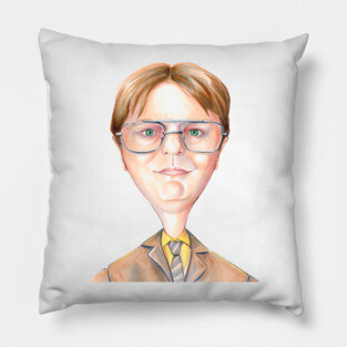 Dwight Schrute Portrait Pillow