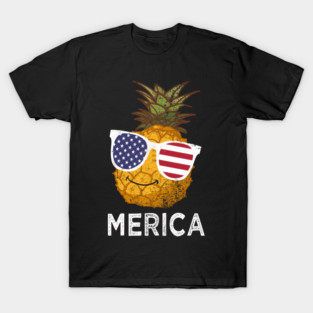 pineapple usa flag T-Shirt