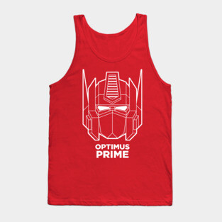 Optimus Prime (white outline) Tank Top