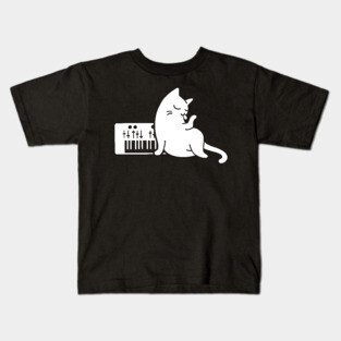 Synthesizer Cat Kids T-Shirt