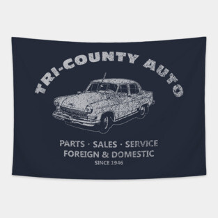 Tri-County Auto (faded) Tapestry