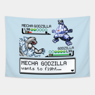 Kaiju Fight Tapestry