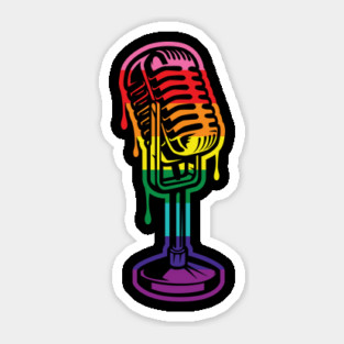 PRIDE MICROPHONE Sticker