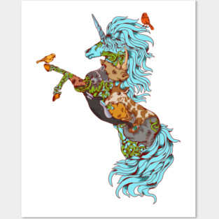 unicorns Posters and Art