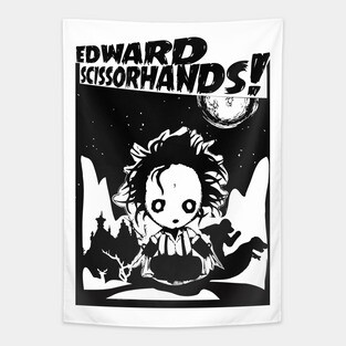 Little Edward Scissorhands Tapestry