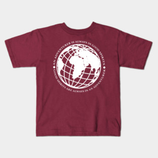 Adventurer Good Spirits (white print) Kids T-Shirt