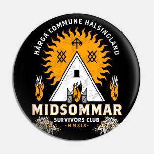 Midsommar Survival Club - Scary Horror - Summer Festival Pin