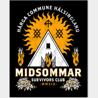 Midsommar Survival Club - Scary Horror - Summer Festival Posters and Art