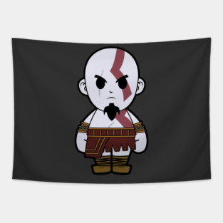 Kratos God of War Chibi Tapestry