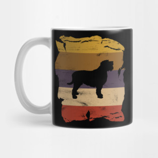 Otterhound Distressed Vintage Retro Silhouette Mug