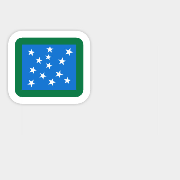 Green Mountain Boys Flag Sticker by American Revolution Podcast