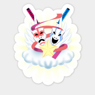 MASKS OF DRAMA Sticker