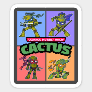 NINJA CACTUS Sticker