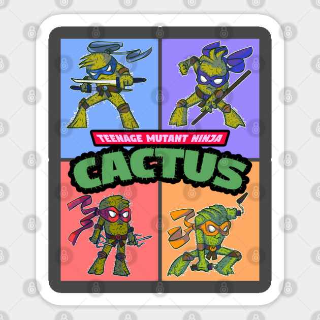 NINJA CACTUS Sticker by droidmonkey