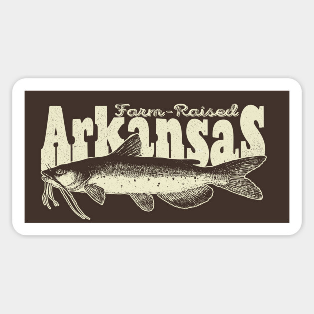 Farm-Raised Arkansas Catfish Magnet by rt-shirts